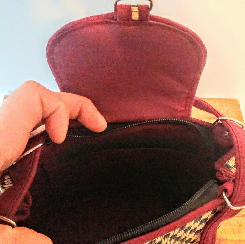 Boho Straw Basket Weave Handbag - Picture 5 of 5